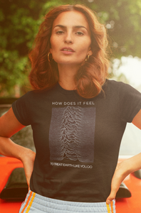 How does it Feel - Joy Division Organic Cotton Crop Top-0