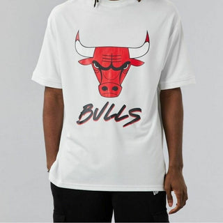 Short Sleeve T-Shirt NBA SCRIPT MESH New Era WHIFDR 60284736 White-0