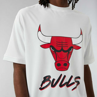 Short Sleeve T-Shirt NBA SCRIPT MESH New Era WHIFDR 60284736 White-1