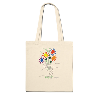 Pablo Picasso Bouquet of Peace 1958 artwork tote bag-0