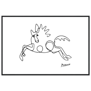 Pablo Picasso - Horse Line Art Poster-11