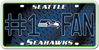 Seattle Seahawks License Plate #1 Fan - Team Spirit Store USA 