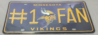 Minnesota Vikings License Plate #1 Fan - Team Spirit Store USA 