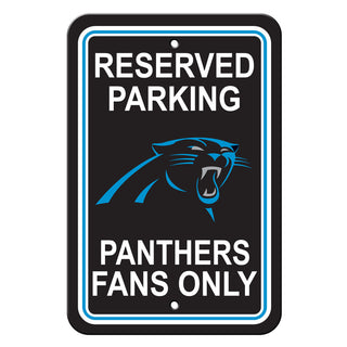 Carolina Panthers Plastic Sign 12x18 Reserved Parking Style - Team Spirit Store USA 
