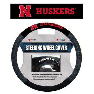 Nebraska Cornhuskers Steering Wheel Cover Mesh Style - Team Spirit Store USA 