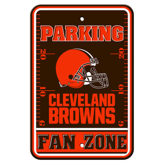 Cleveland Browns Sign 12x18 Plastic Fan Zone Parking - Team Spirit Store USA 