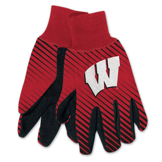 Wisconsin Badgers Gloves Two Tone Style Adult Size - Team Spirit Store USA 