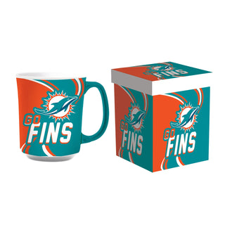 Miami Dolphins Coffee Mug 14oz Ceramic & Matching Box - Team Spirit Store USA 