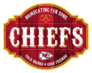 Kansas City Chiefs Sign Wood 12-Inch Homegating Tavern - Team Spirit Store USA 