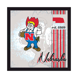 Nebraska Cornhuskers Sign Wood 10x10 Album Design - Team Spirit Store USA 