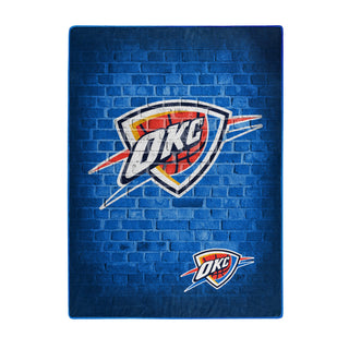 Oklahoma City Thunder Blanket 60x80 Raschel Street Design - Team Spirit Store USA 