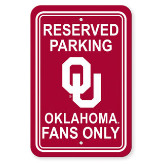 Oklahoma Sooners Sign 12x18 Plastic Reserved Parking - Team Spirit Store USA 