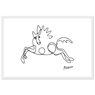 Pablo Picasso - Horse Line Art Poster-8