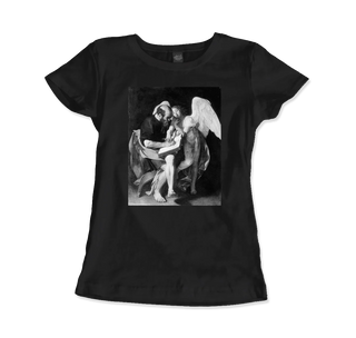 Caravaggio, The Evangelist Matthew, 1602 Artwork t-shirt-11