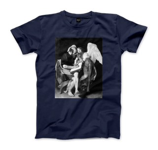 Caravaggio, The Evangelist Matthew, 1602 Artwork t-shirt-9