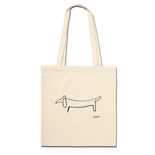 Pablo Picasso Dachshund Dog (Lump) artwork tote bag-0