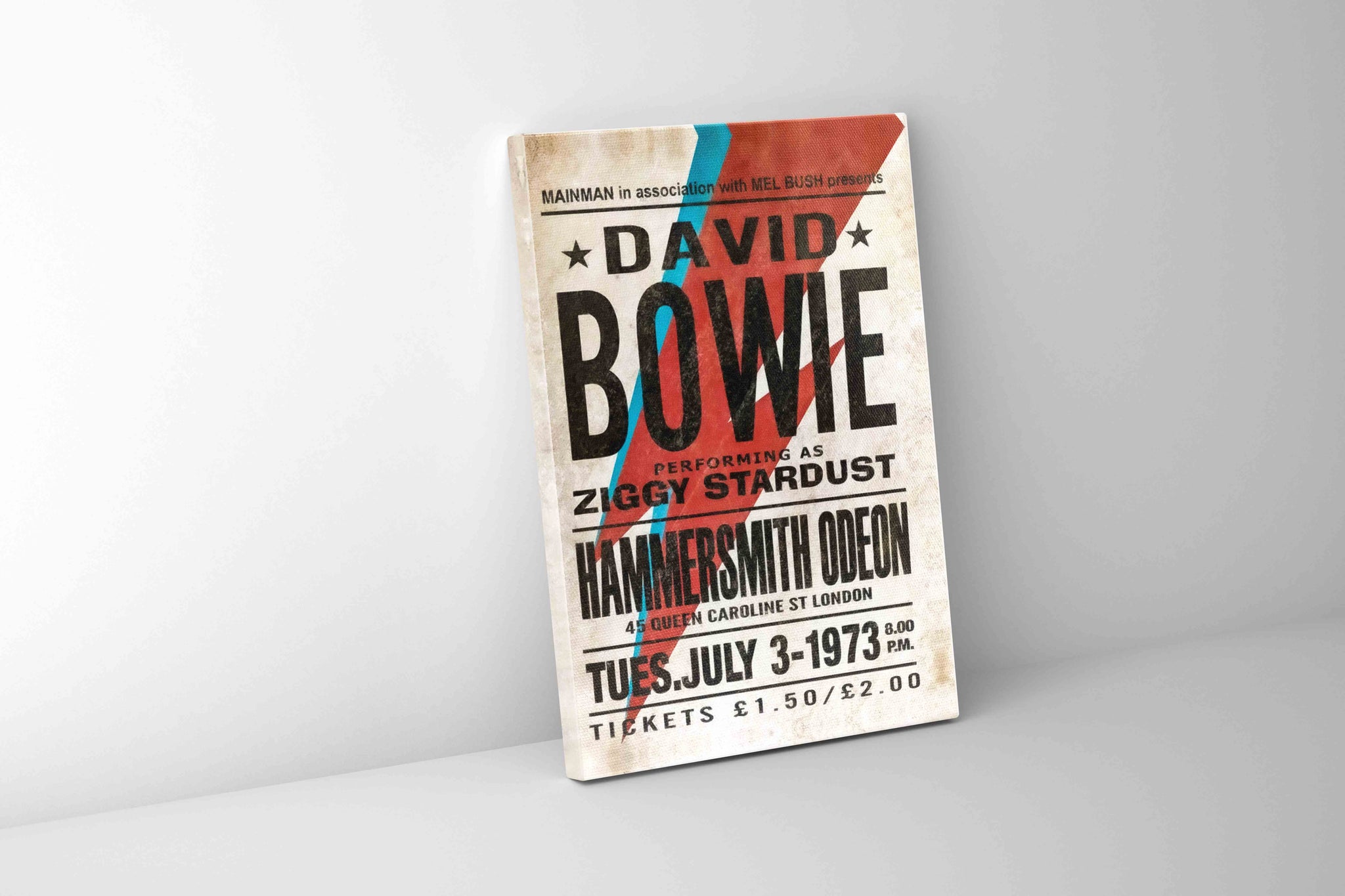 Music Poster David Bowie Hammersmith -Vintage Music Wall Decor-0