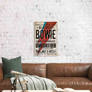 Music Poster David Bowie Hammersmith -Vintage Music Wall Decor-2