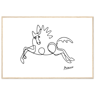 Pablo Picasso - Horse Line Art Poster-12