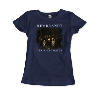 Rembrandt - The Night Watch 1642 Artwork T-Shirt-6