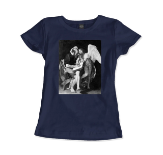 Caravaggio, The Evangelist Matthew, 1602 Artwork t-shirt-14