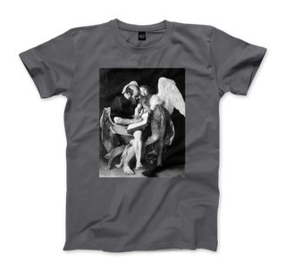 Caravaggio, The Evangelist Matthew, 1602 Artwork t-shirt-0