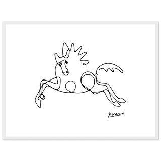 Pablo Picasso - Horse Line Art Poster-10