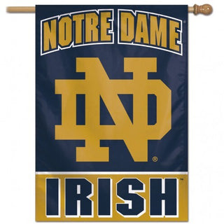 Notre Dame Fighting Irish Banner 28x40 Vertical Alternate Design - Special Order - Team Spirit Store USA 