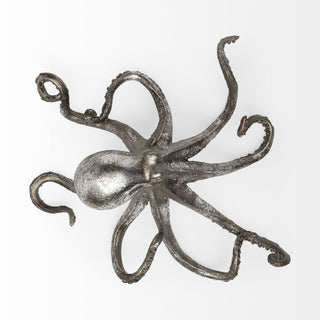 Petite Silver Resin Octopus Sculpture - Team Spirit Store USA 