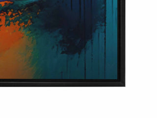 Canvas Print-Abstract Golden Blues-Wall Art-3