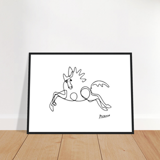Pablo Picasso - Horse Line Art Poster-1