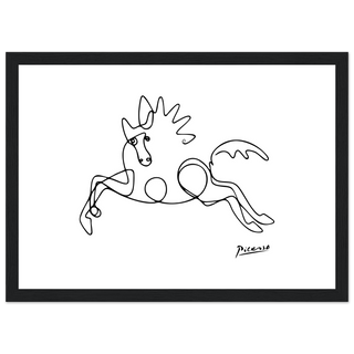 Pablo Picasso - Horse Line Art Poster-2