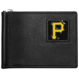 Pittsburgh Pirates Wallet Leather Billfold Clip Wallet - Team Spirit Store USA 