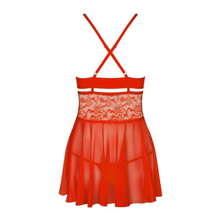 Babydoll Obsessive 838-BAB-3 Red L/XL-1