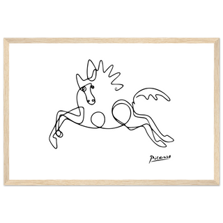 Pablo Picasso - Horse Line Art Poster-7