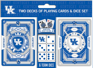Kentucky Wildcats Playing Cards and Dice Set - Team Spirit Store USA 
