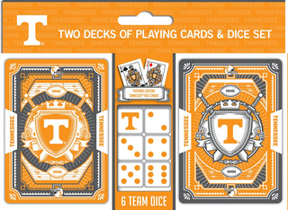 Tennessee Volunteers Playing Cards and Dice Set - Team Spirit Store USA 