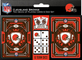 Cleveland Browns Playing Cards and Dice Set - Team Spirit Store USA 