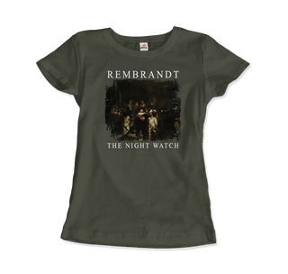 Rembrandt - The Night Watch 1642 Artwork T-Shirt-2