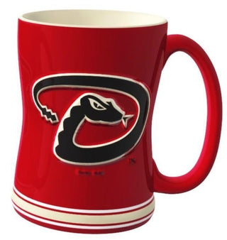Arizona Diamondbacks Coffee Mug 14oz Sculpted Relief Team Color - Special Order - Team Spirit Store USA 