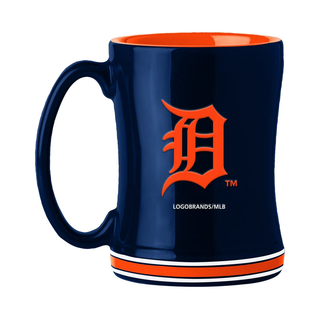 Detroit Tigers Coffee Mug 14oz Sculpted Relief Team Color - Team Spirit Store USA 