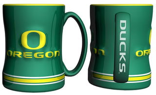 Oregon Ducks Coffee Mug 14oz Sculpted Relief - Team Spirit Store USA 
