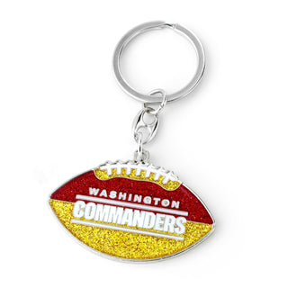 Washington Commanders Keychain Football Glitter - Team Spirit Store USA 