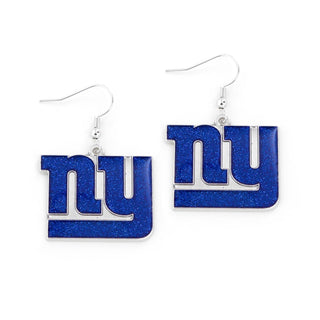 New York Giants Earrings Glitter Dazzle - Team Spirit Store USA 