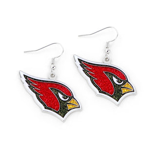 Arizona Cardinals Earrings Glitter Dazzle - Team Spirit Store USA 