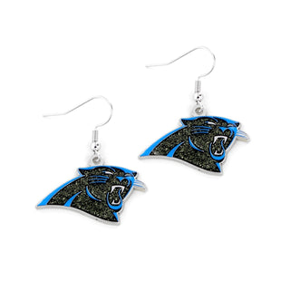 Carolina Panthers Earrings Glitter Dazzle - Team Spirit Store USA 