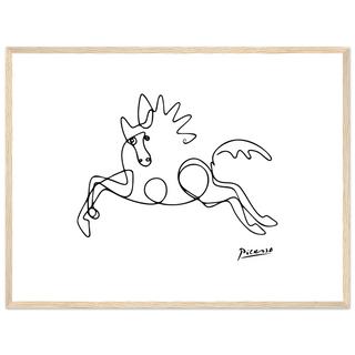 Pablo Picasso - Horse Line Art Poster-9