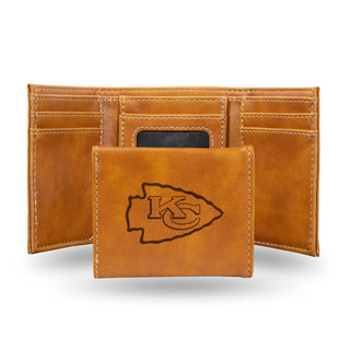Kansas City Chiefs Wallet Trifold Laser Engraved - Team Spirit Store USA 
