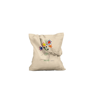 Pablo Picasso Bouquet of Peace 1958 artwork tote bag-3
