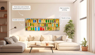 Maltese Doors Canvas - Abstract minimalism art- Large Wall Decor-3